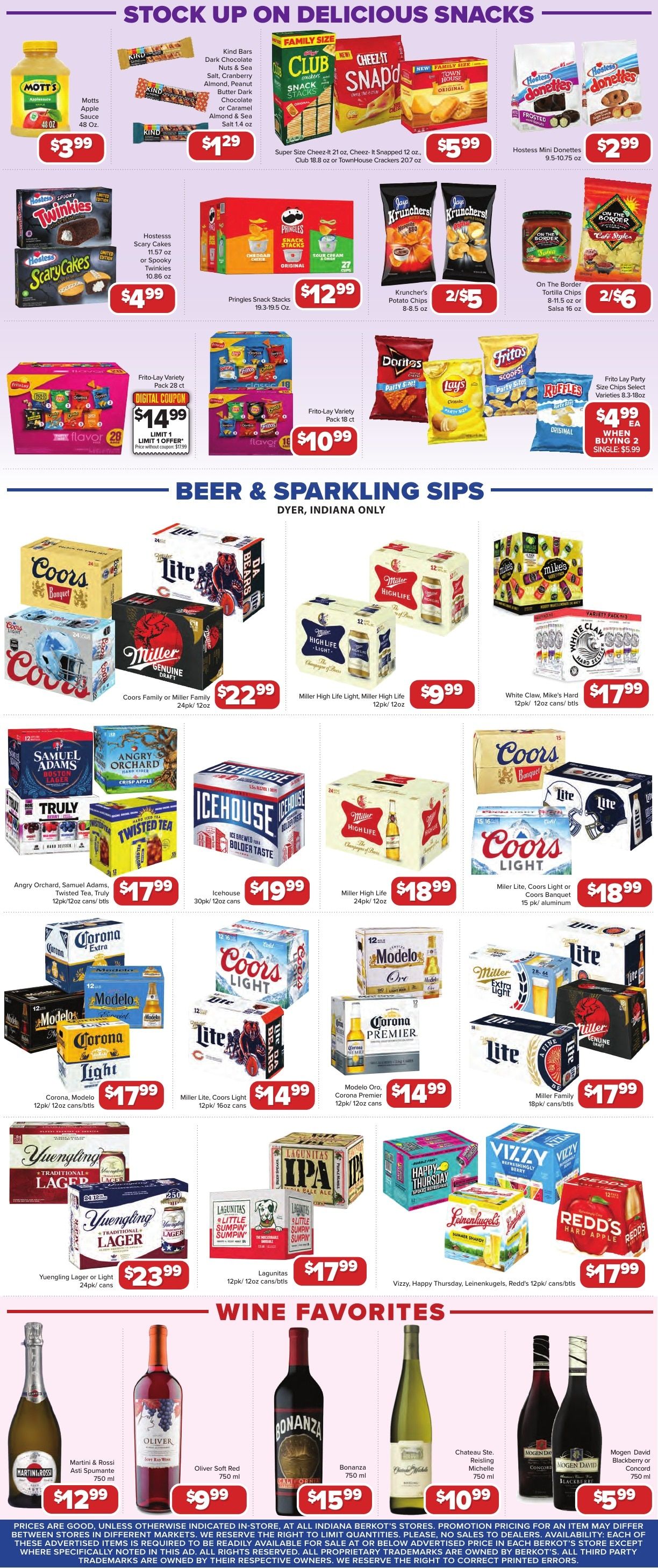 Berkot's Super Foods (Dyer, IN) Weekly Ad September 10 - 16, 2026