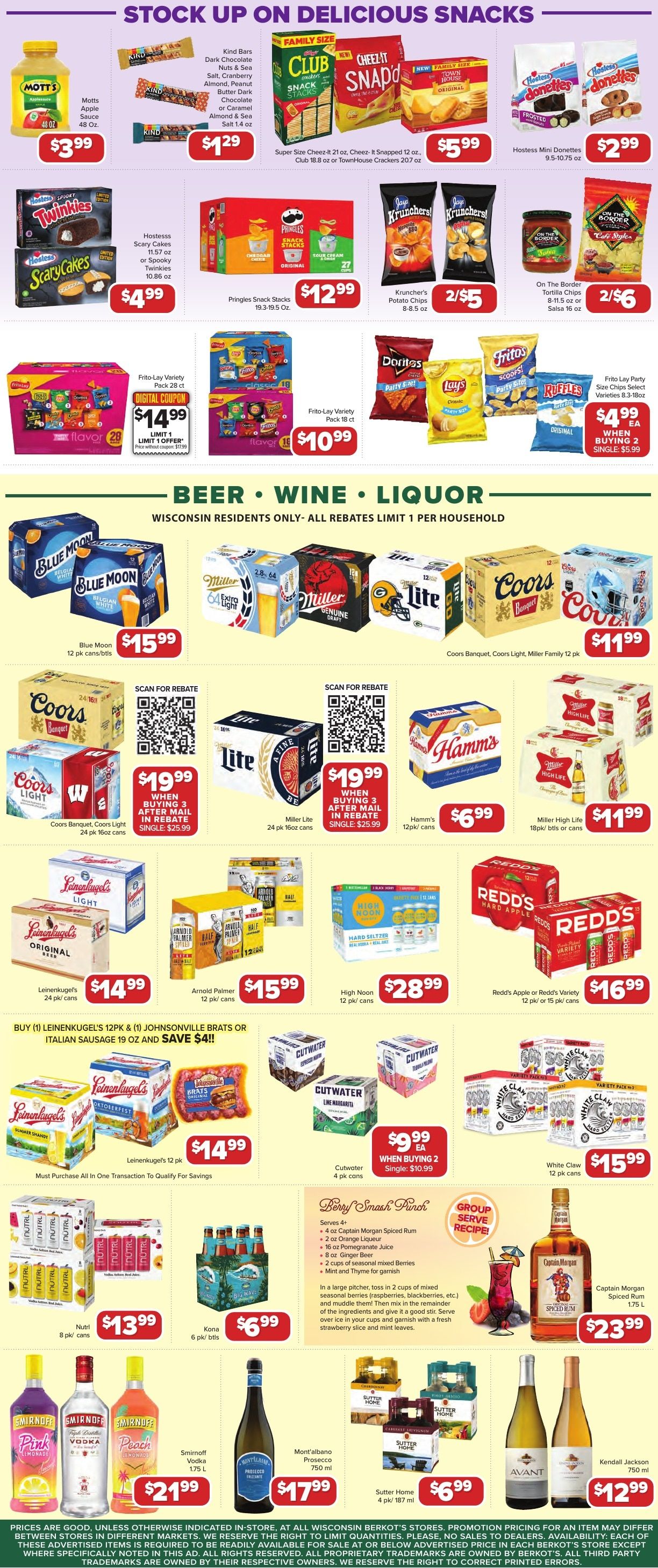 Berkot's Super Foods (Twin Lakes, WI) Weekly Ad September 10 - 16, 2026