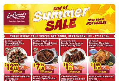 LaBonne's Markets Weekly Ad September 11 - 17, 2026