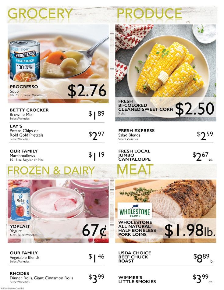 Adams Super Foods Weekly Ad September 9 - 15, 2026
