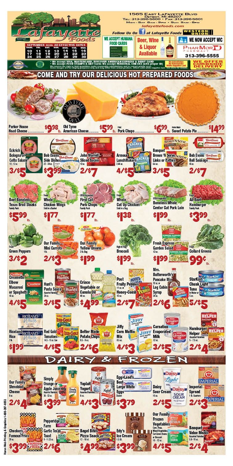 Lafayette Foods Weekly Ad September 10 - 30, 2026
