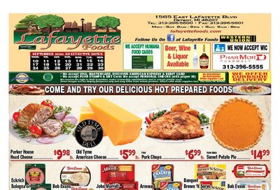 Lafayette Foods Weekly Ad September 10 - 30, 2026