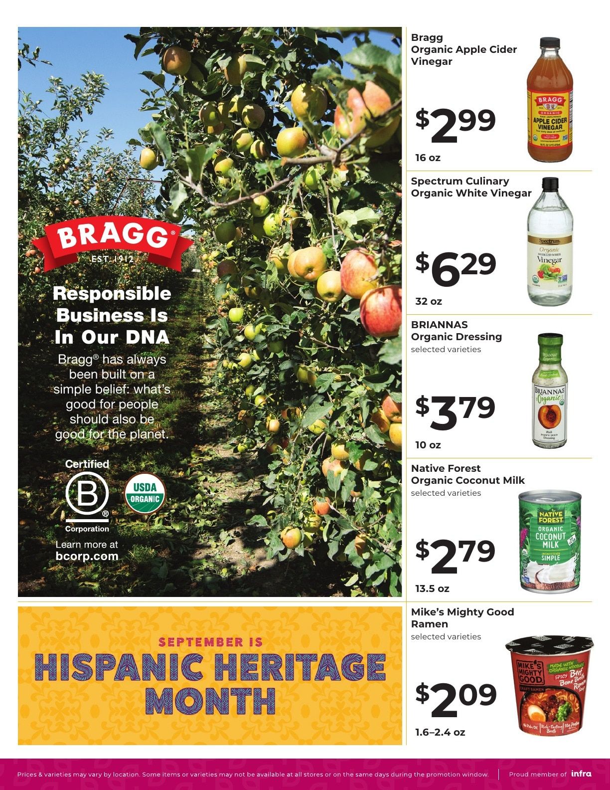 Natural Health Organic Foods Weekly Ad September 9 - 22, 2026