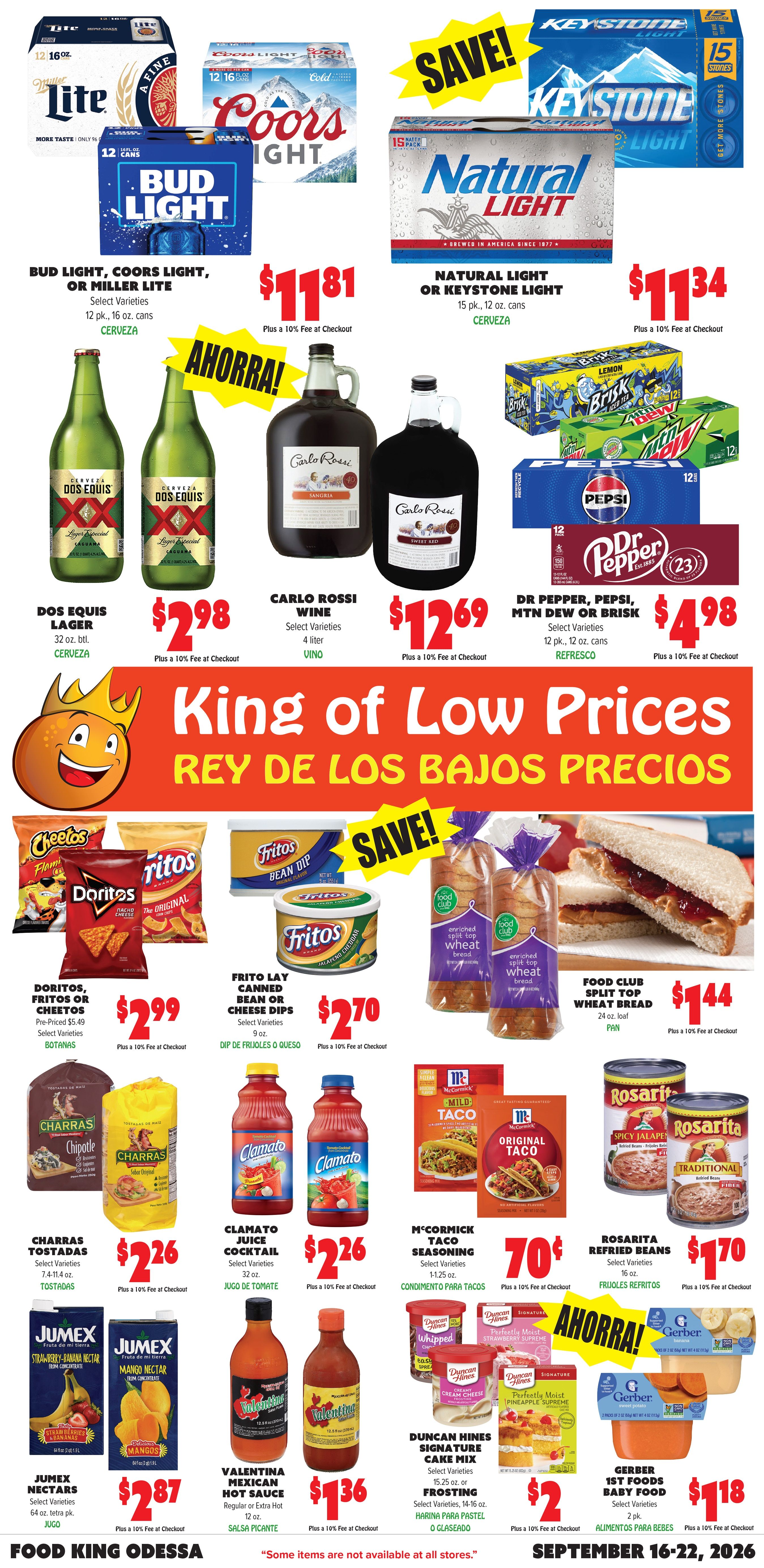 Food King Weekly Ad September 16 - 22, 2026