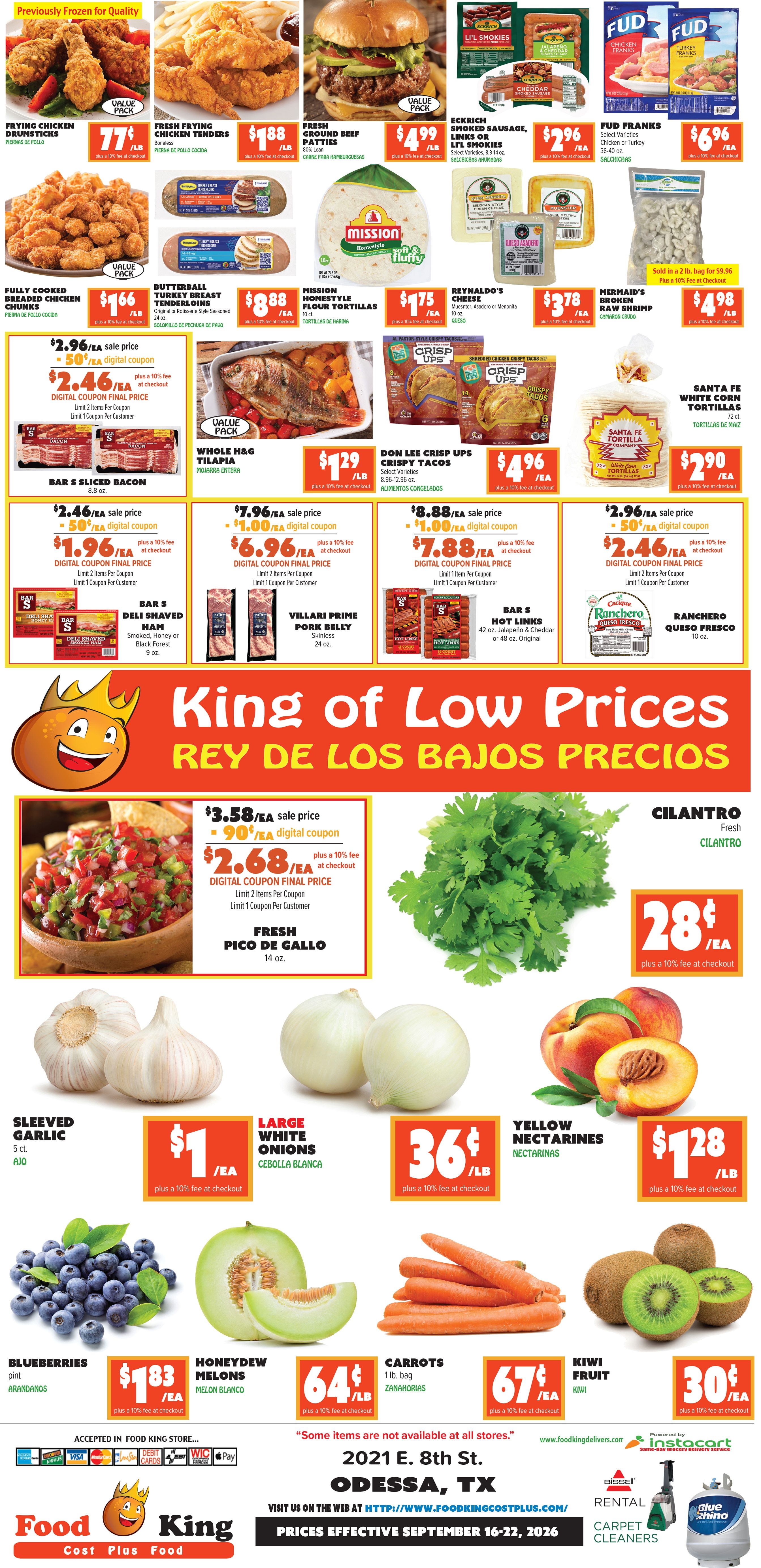 Food King Weekly Ad September 16 - 22, 2026