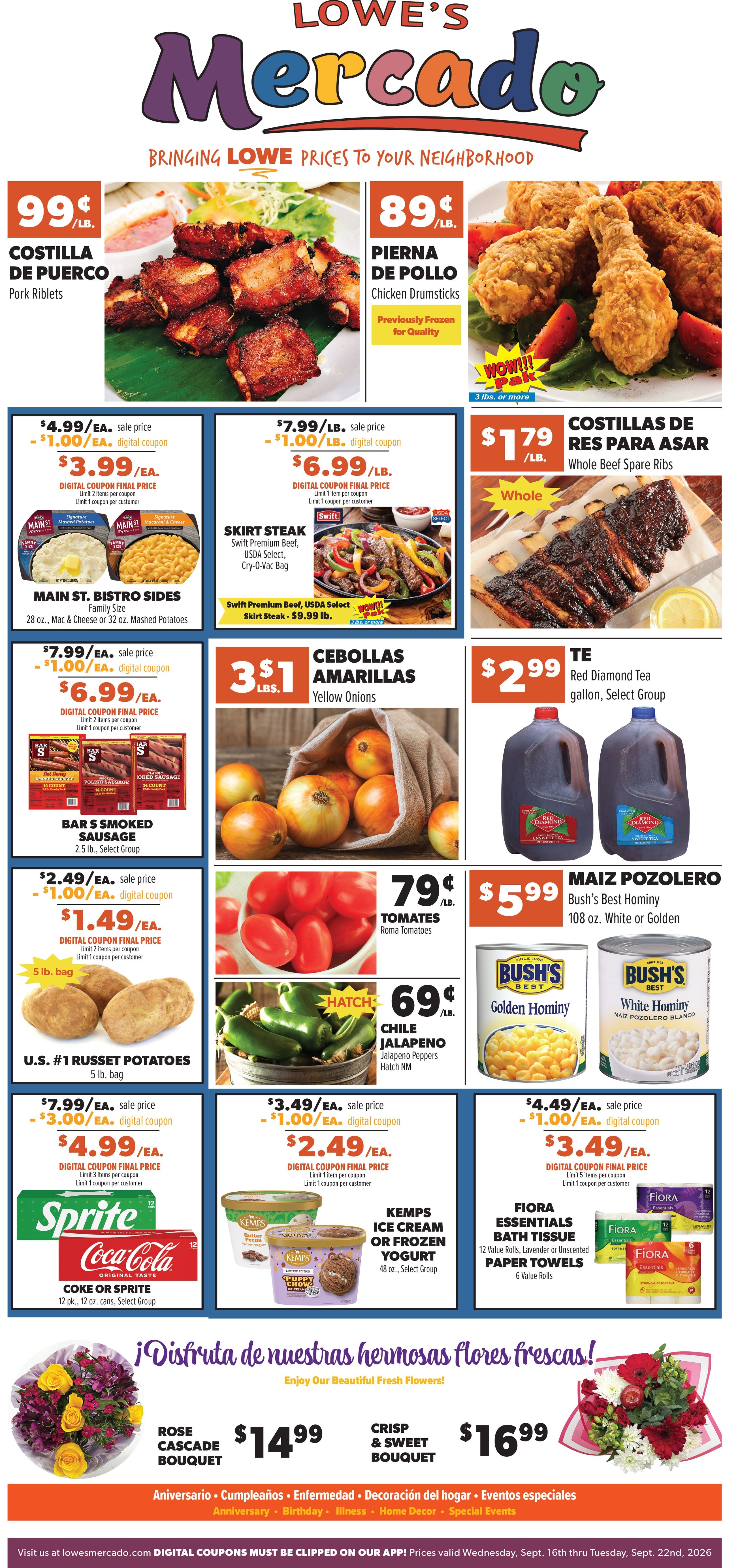 Lowe's Mercado (Anthony, TX) Weekly Ad September 16 - 22, 2026