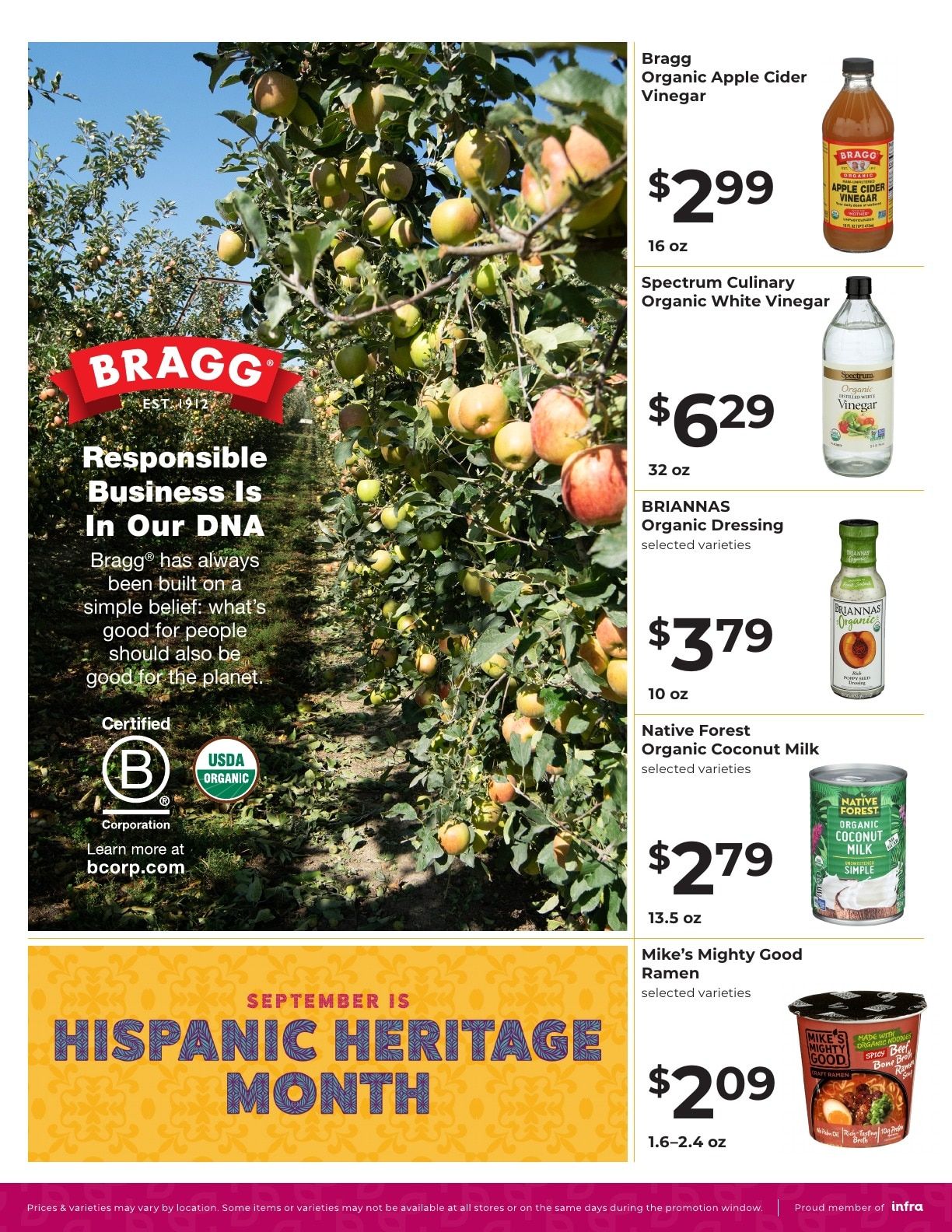 Good Harvest Market INFRA Deals Weekly Ad September 9 - 22, 2026