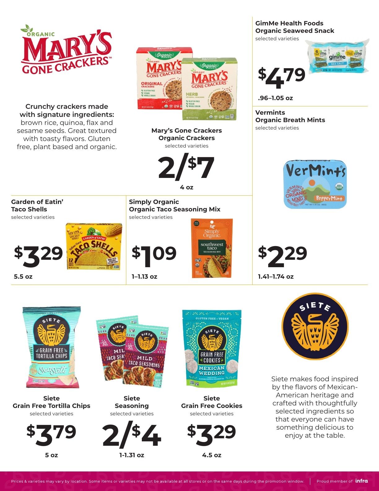 Good Harvest Market INFRA Deals Weekly Ad September 9 - 22, 2026