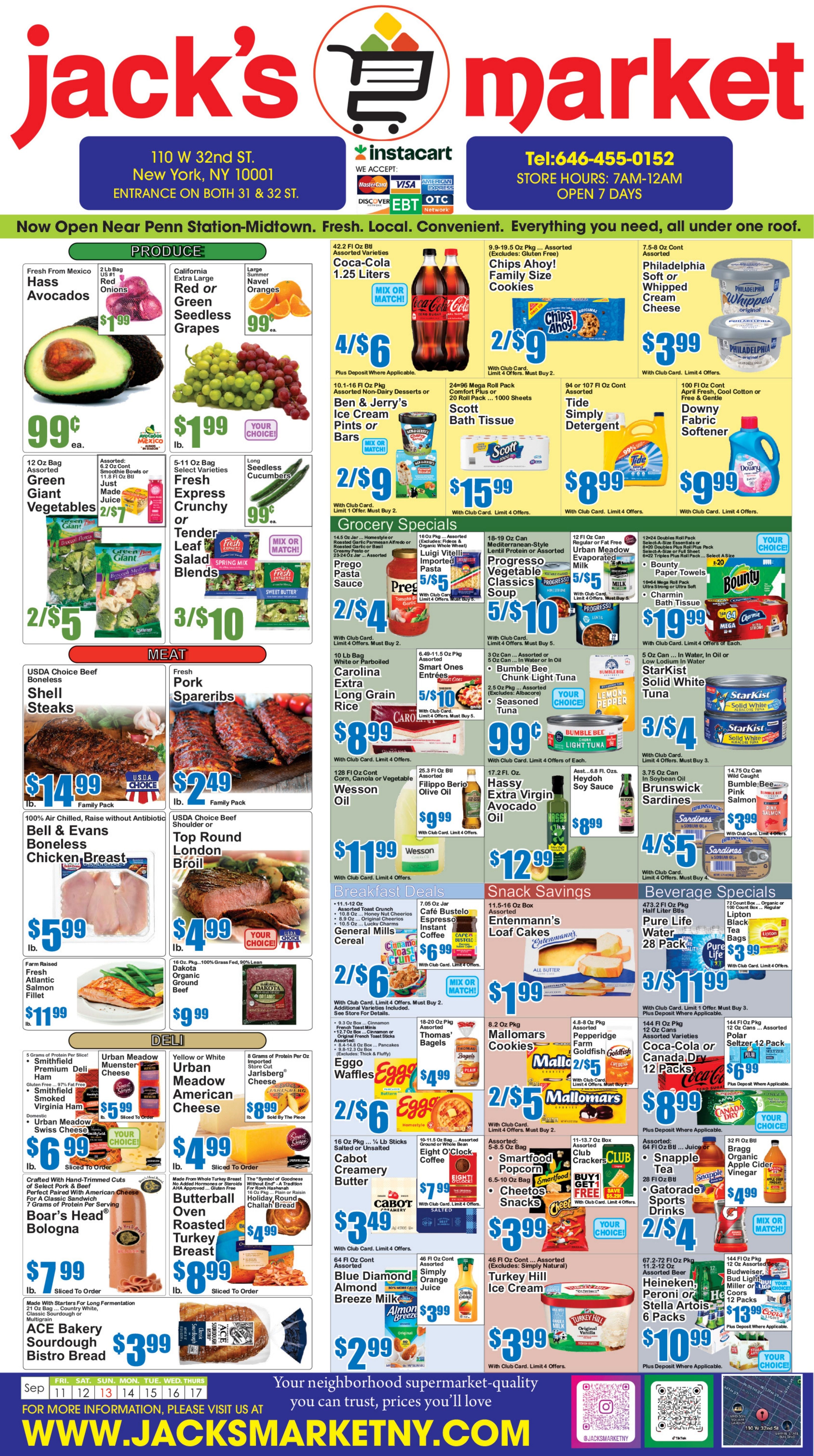 Jack's Market NYC Weekly Ad September 11 - 17, 2026