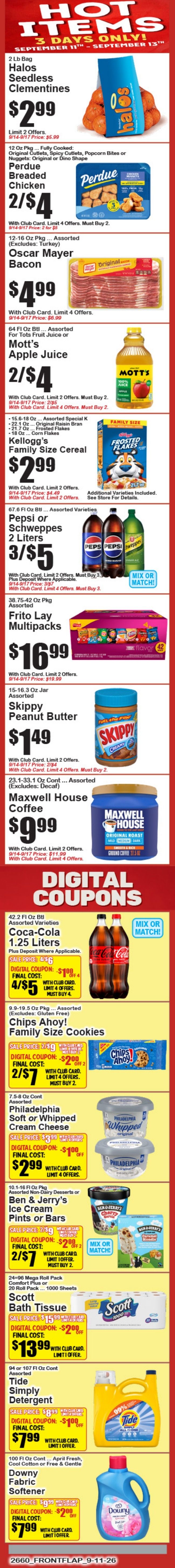 Food World Supermarket Weekly Ad September 11 - 17, 2026