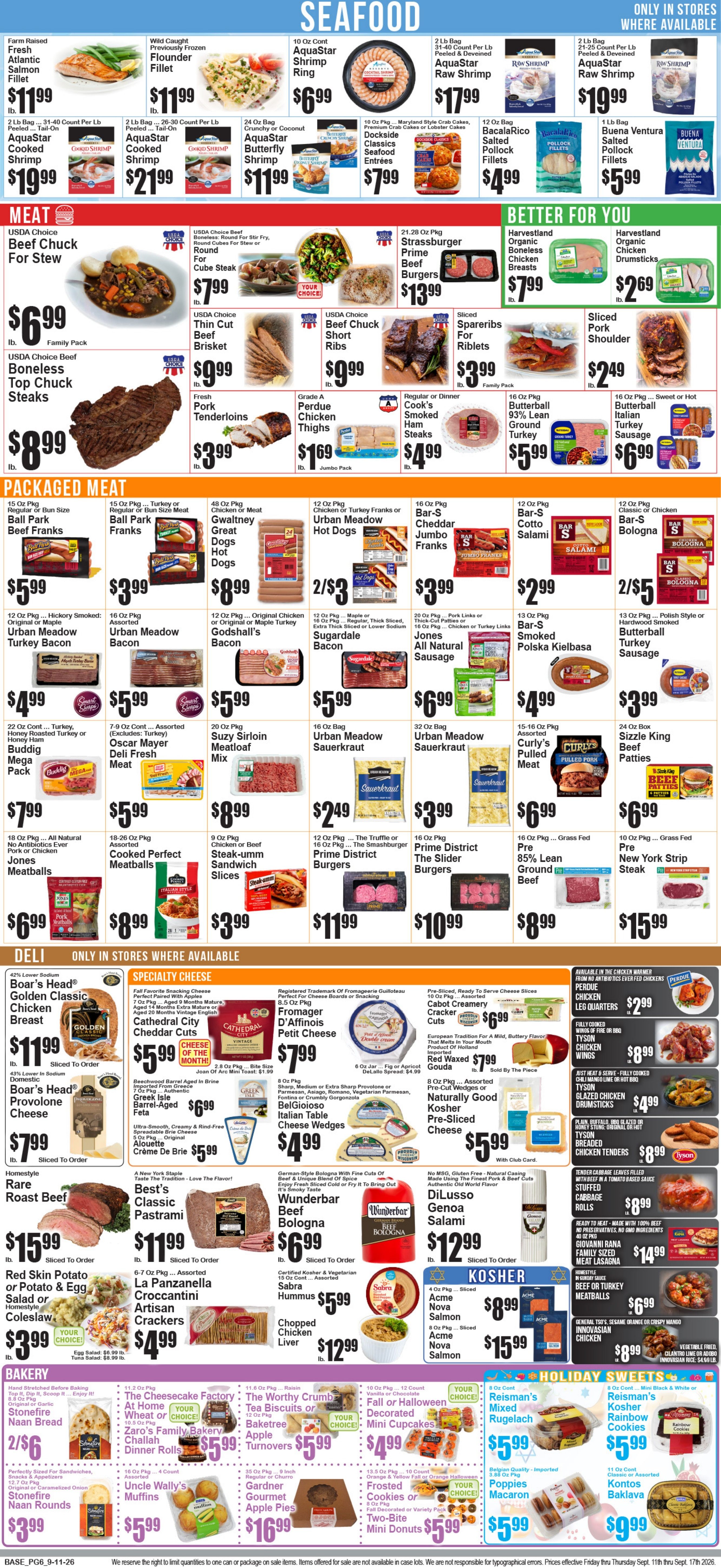 Food World Supermarket Weekly Ad September 11 - 17, 2026