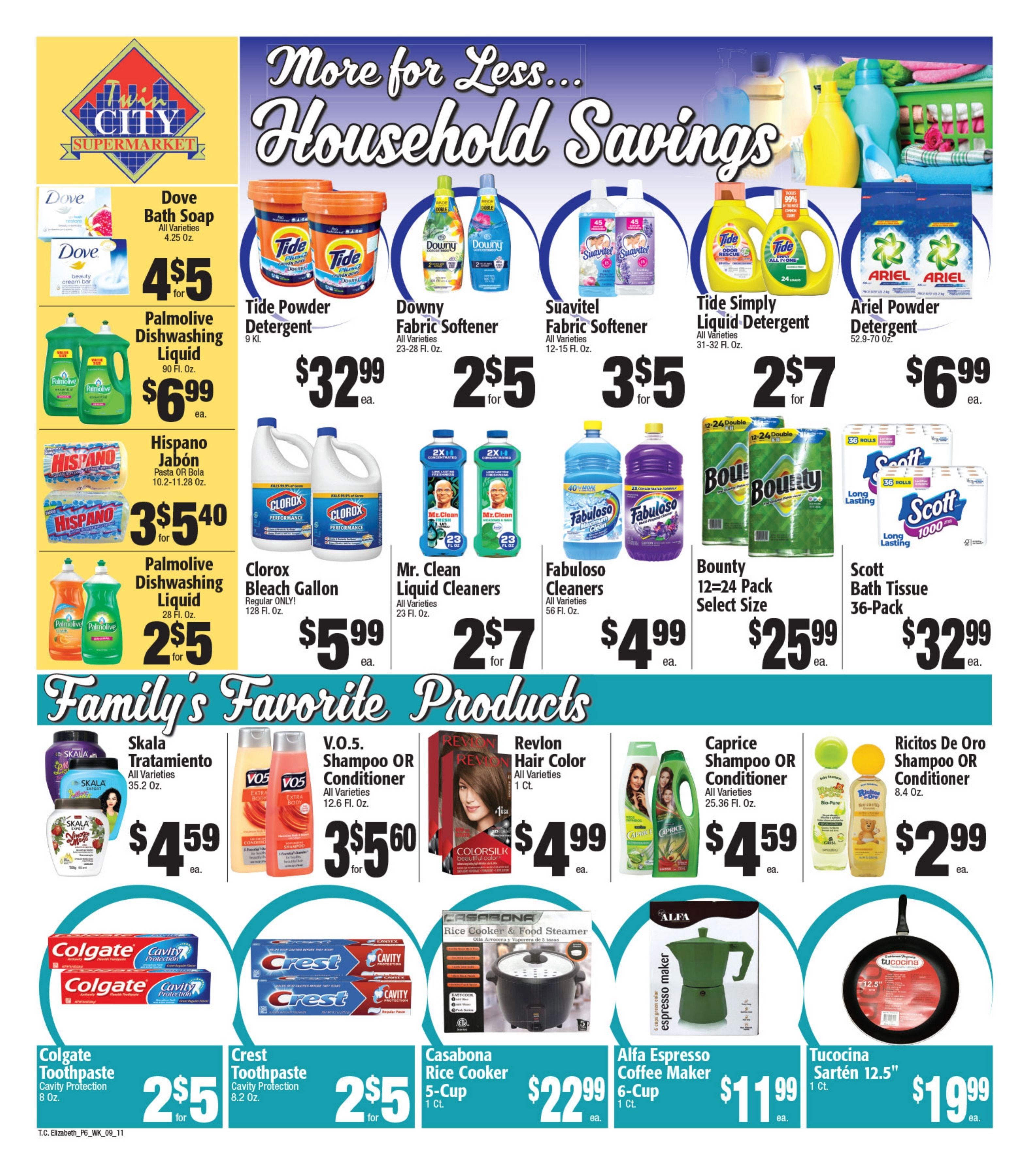 Twin City Supermarket (1016 Sherman Avenue, Elizabeth, NJ) Weekly Ad September 6 - 12, 2026