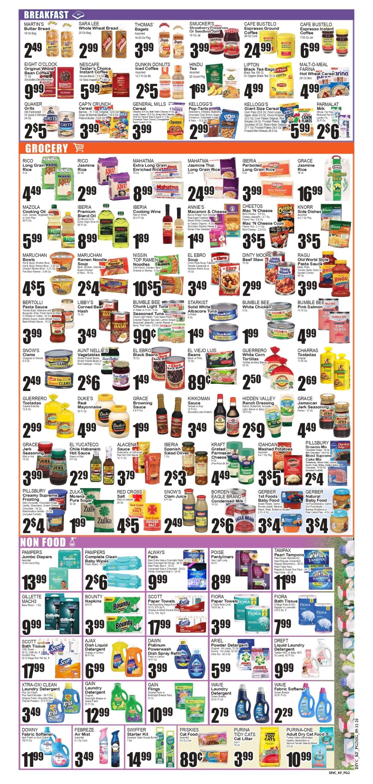 Festival Supermarket Weekly Ad September 11 - 17, 2026