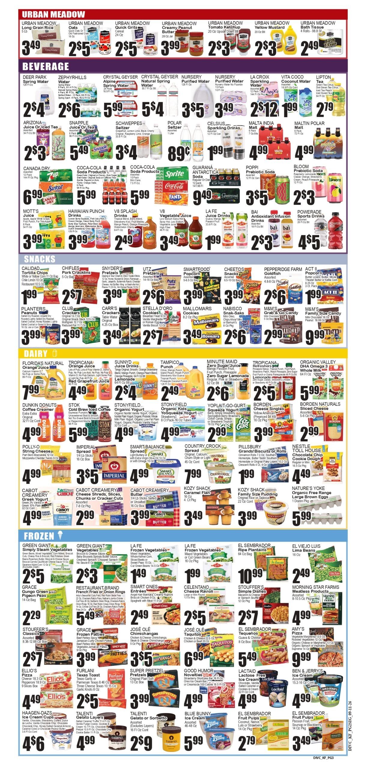 Festival Supermarket Weekly Ad September 11 - 17, 2026