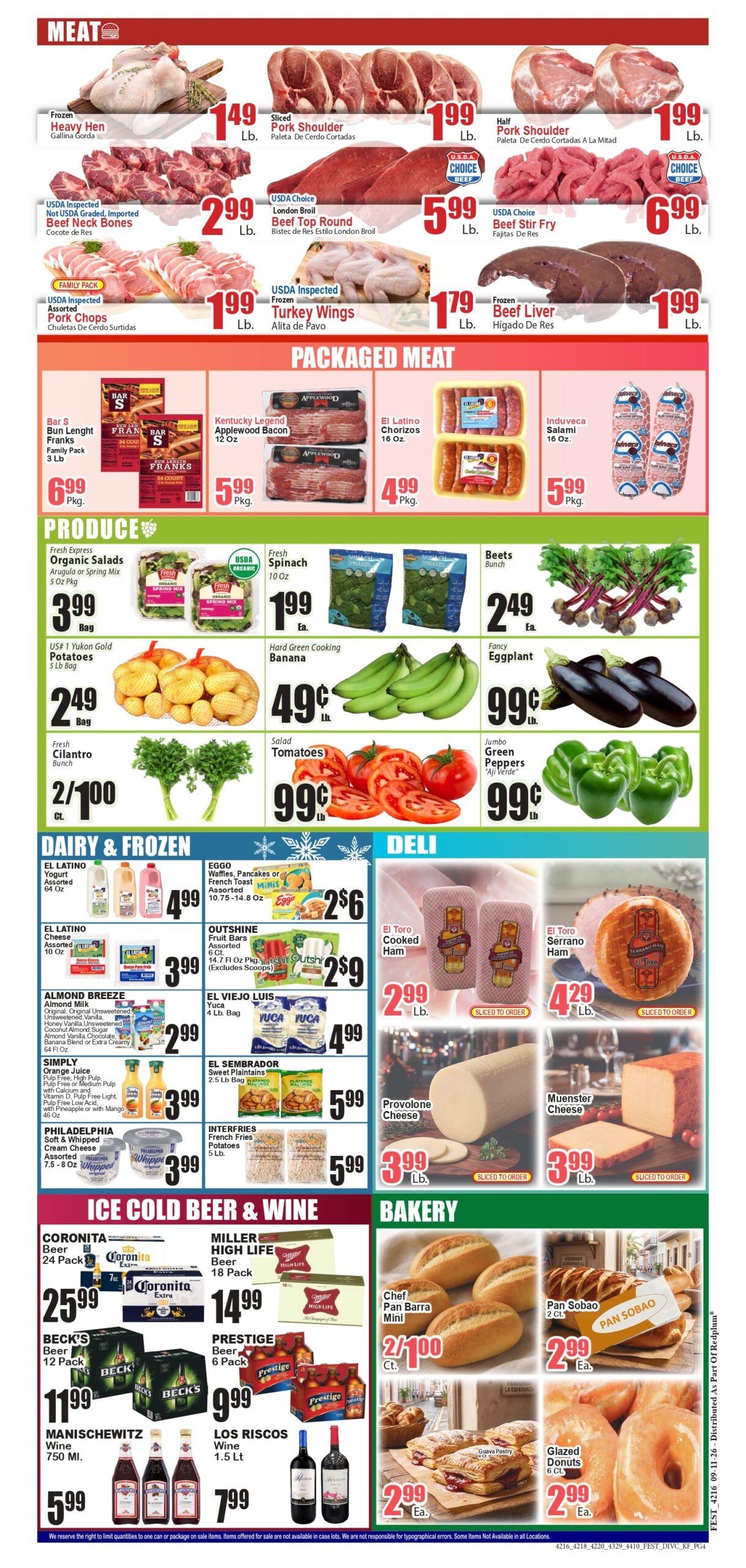 Festival Supermarket Weekly Ad September 11 - 17, 2026