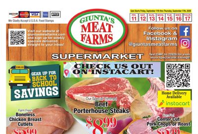 Giunta's Meat Farms Weekly Ad September 11 - 17, 2026
