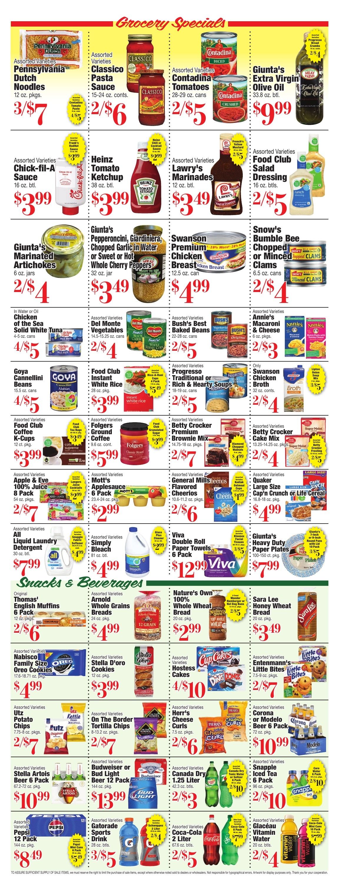 Giunta's Meat Farms Weekly Ad September 11 - 17, 2026