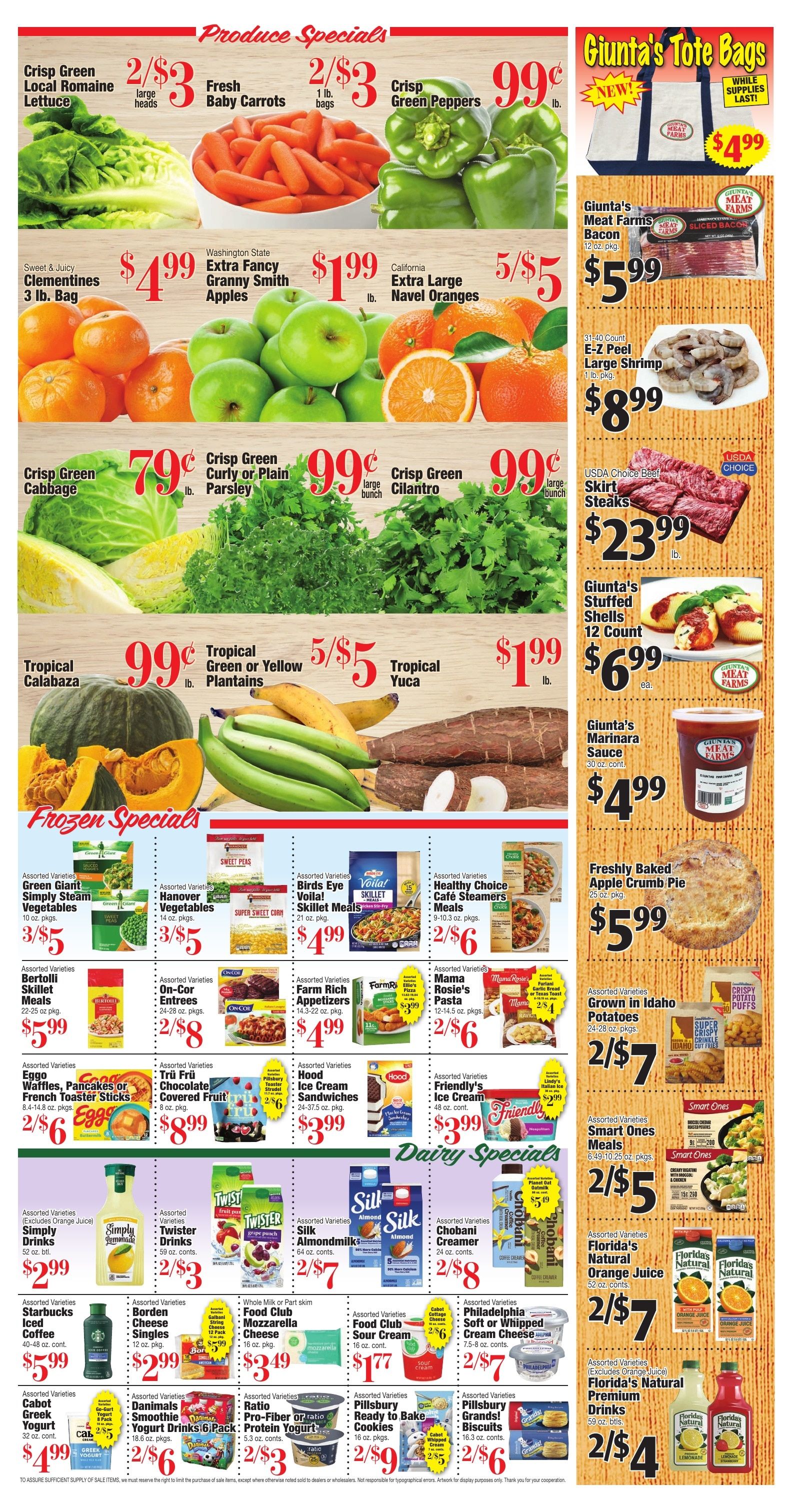 Giunta's Meat Farms Weekly Ad September 11 - 17, 2026