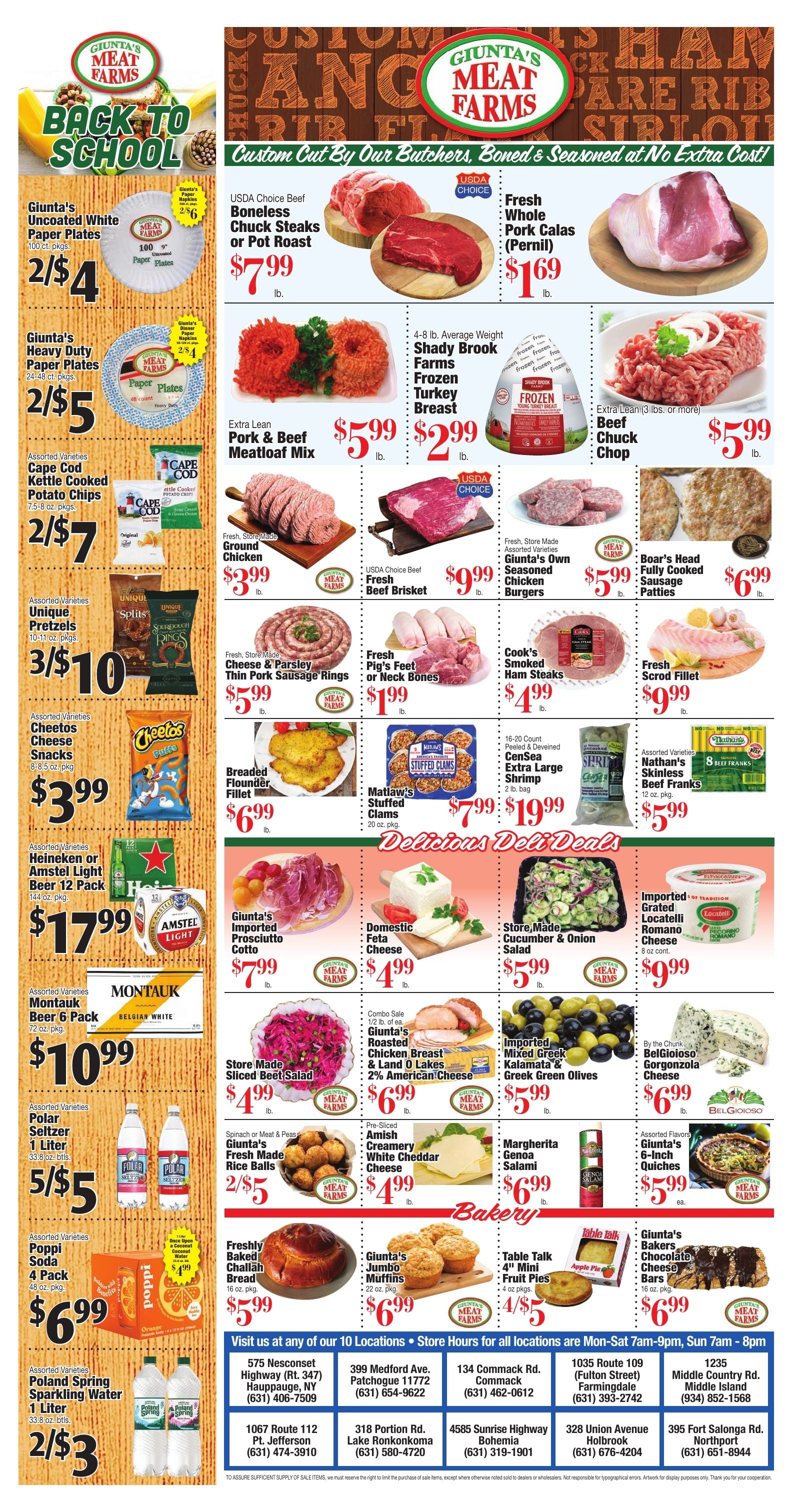 Giunta's Meat Farms Weekly Ad September 11 - 17, 2026