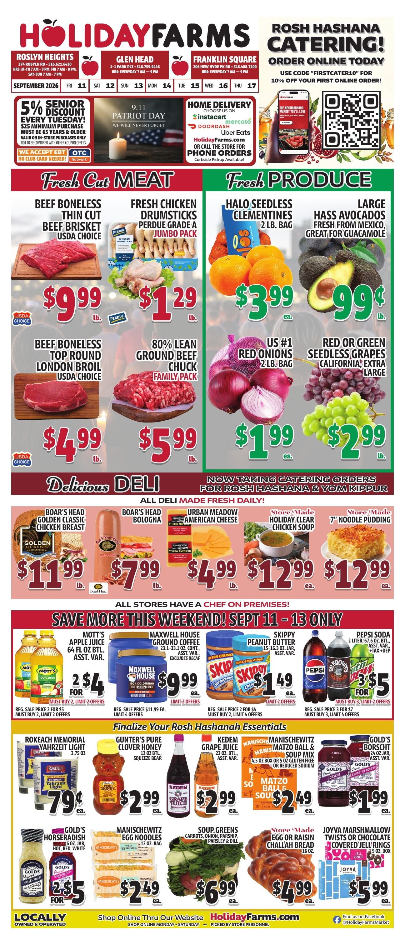 Holiday Farms Weekly Ad September 11 - 17, 2026