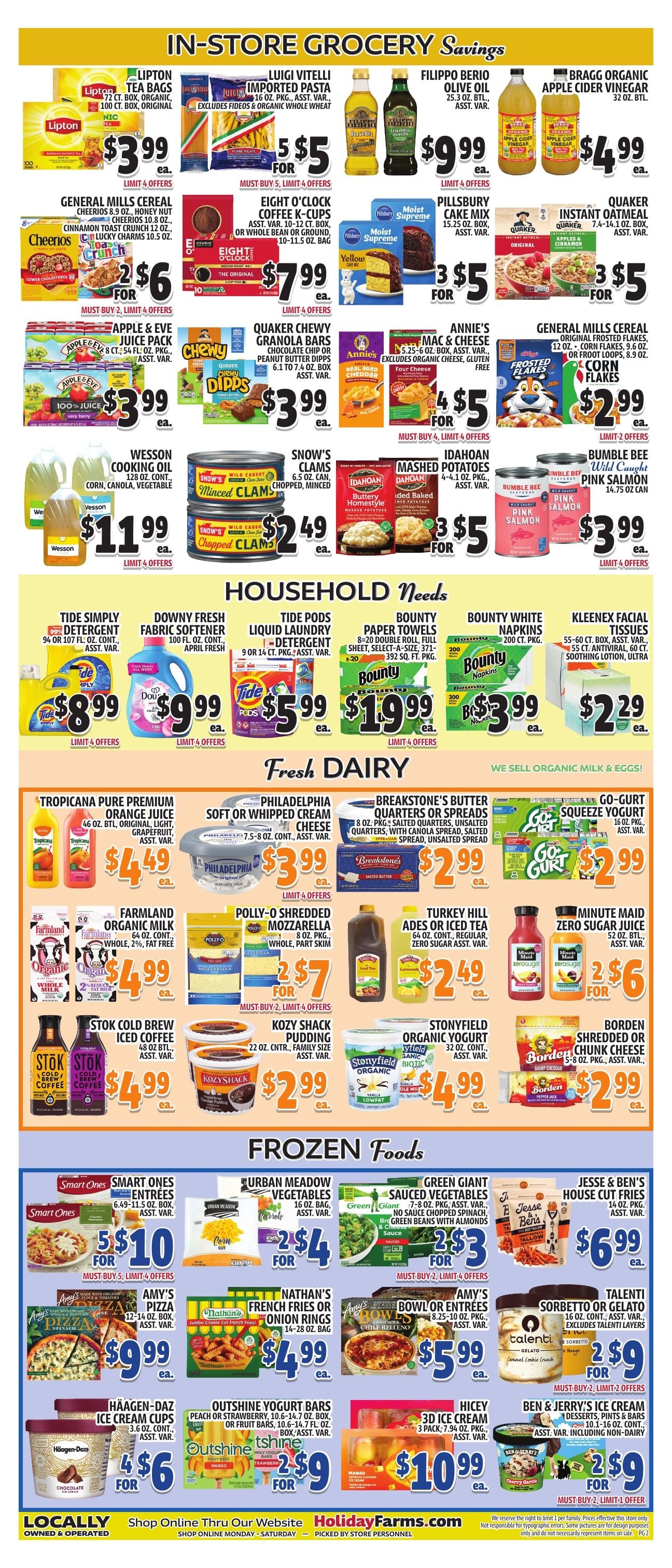 Holiday Farms Weekly Ad September 11 - 17, 2026