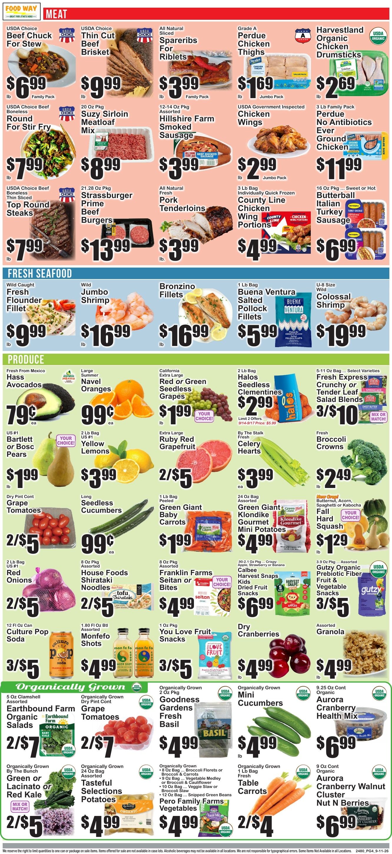 Food Way Weekly Ad September 11 - 17, 2026