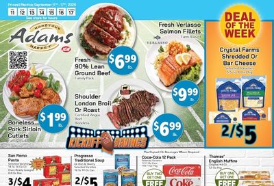 Adams Hometown Market (25 Providence Street, West Warwick, RI) Weekly Ad September 11 - 17, 2026