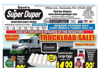 Dave's Super Duper Weekly Ad September 11 - 17, 2026