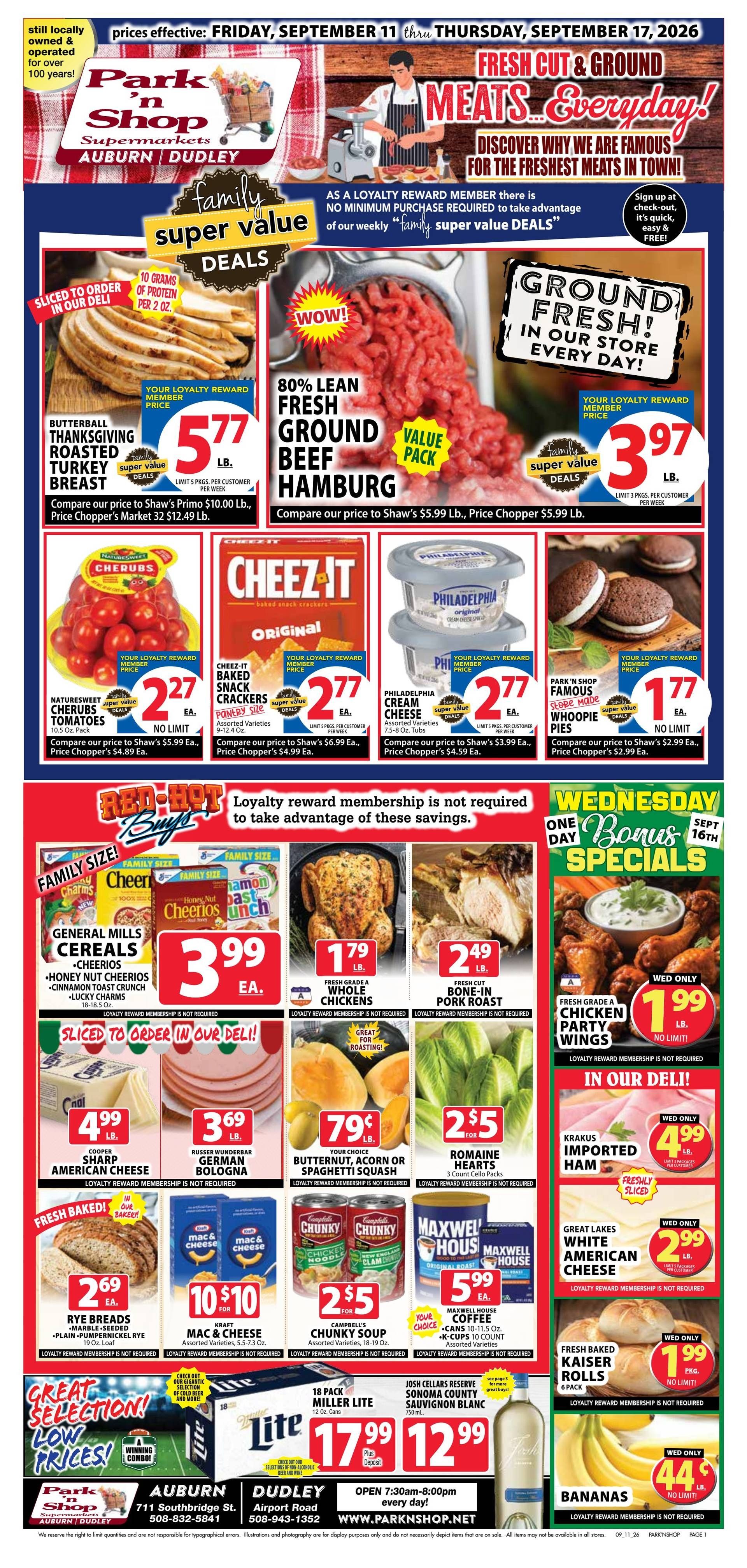 Park 'n Shop Weekly Ad September 11 - 17, 2026