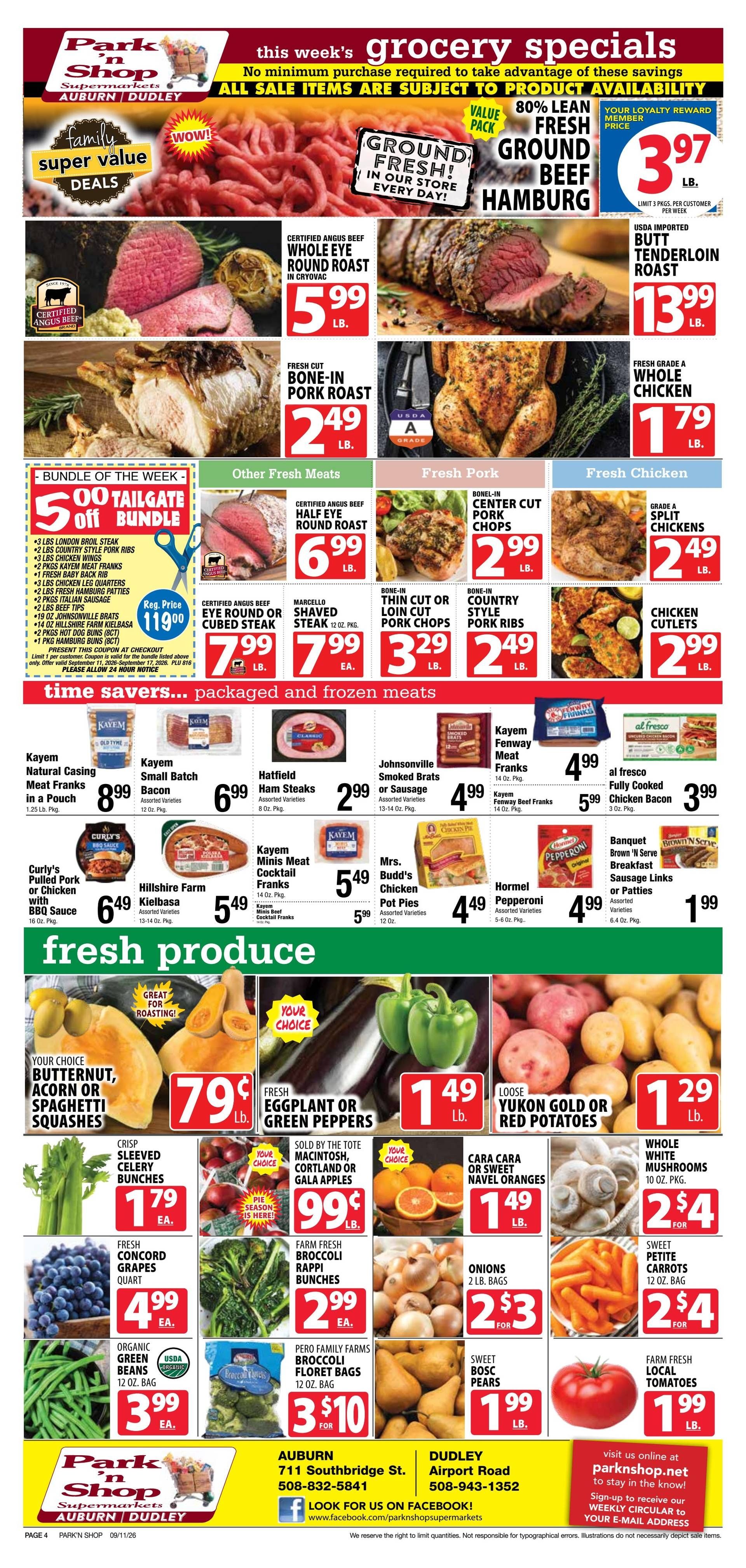 Park 'n Shop Weekly Ad September 11 - 17, 2026
