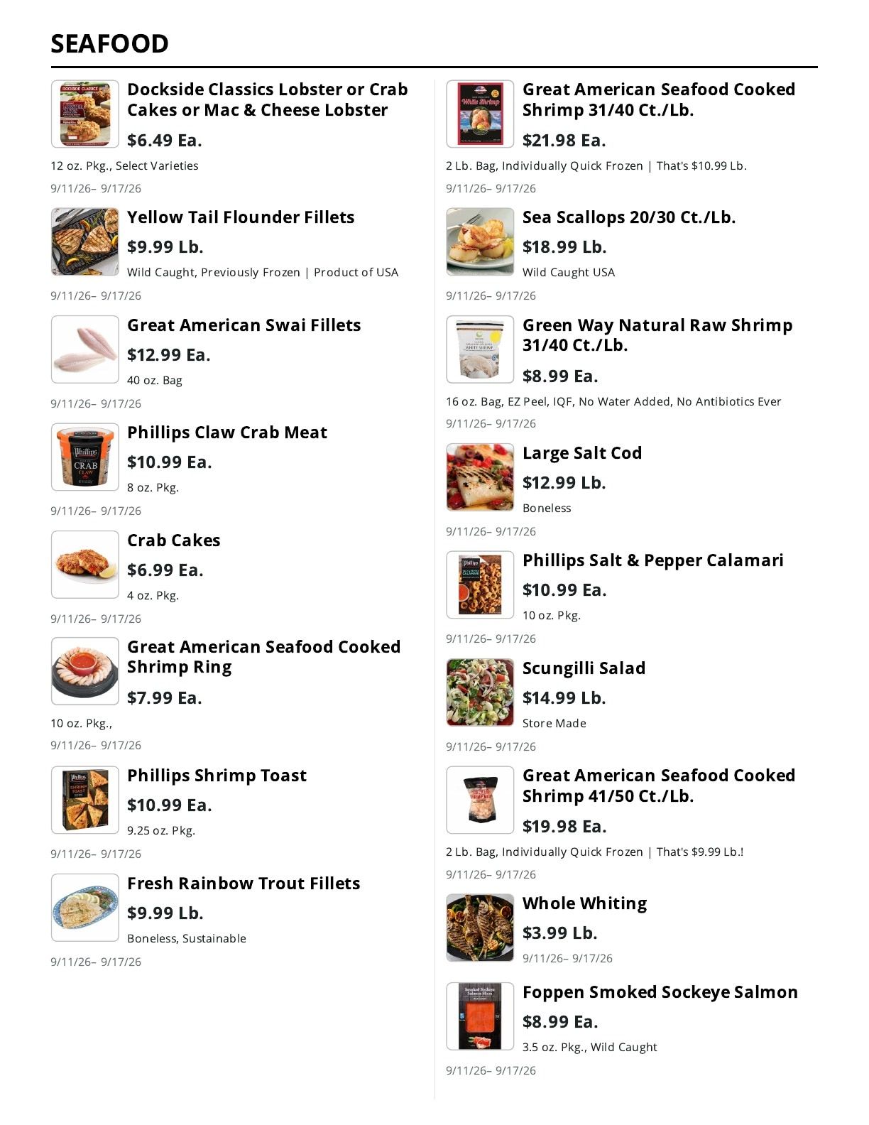 La Bella Marketplace (Brooklyn, NY) Weekly Ad September 11 - 17, 2026