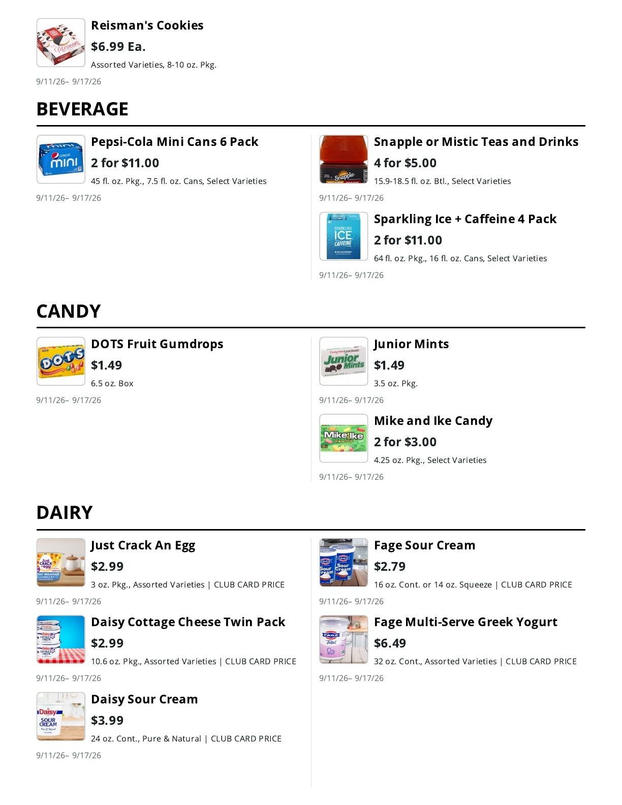 La Bella Marketplace (Brooklyn, NY) Weekly Ad September 11 - 17, 2026