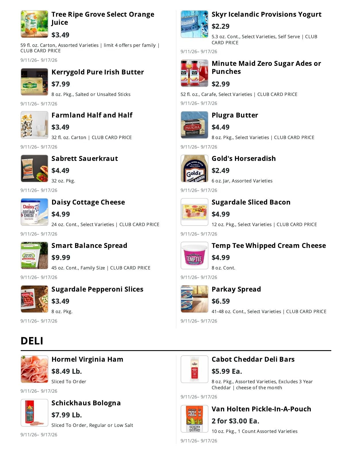 La Bella Marketplace (Brooklyn, NY) Weekly Ad September 11 - 17, 2026