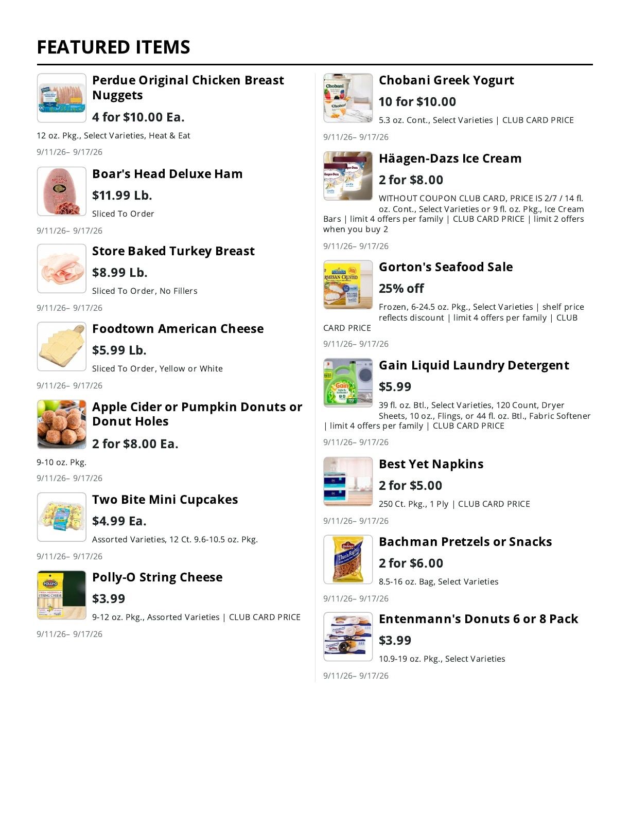 La Bella Marketplace (Brooklyn, NY) Weekly Ad September 11 - 17, 2026