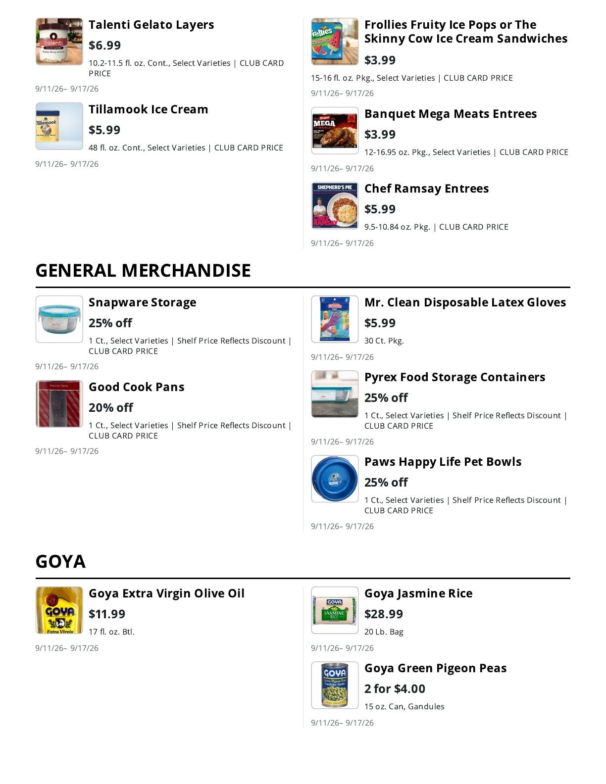 La Bella Marketplace (Brooklyn, NY) Weekly Ad September 11 - 17, 2026