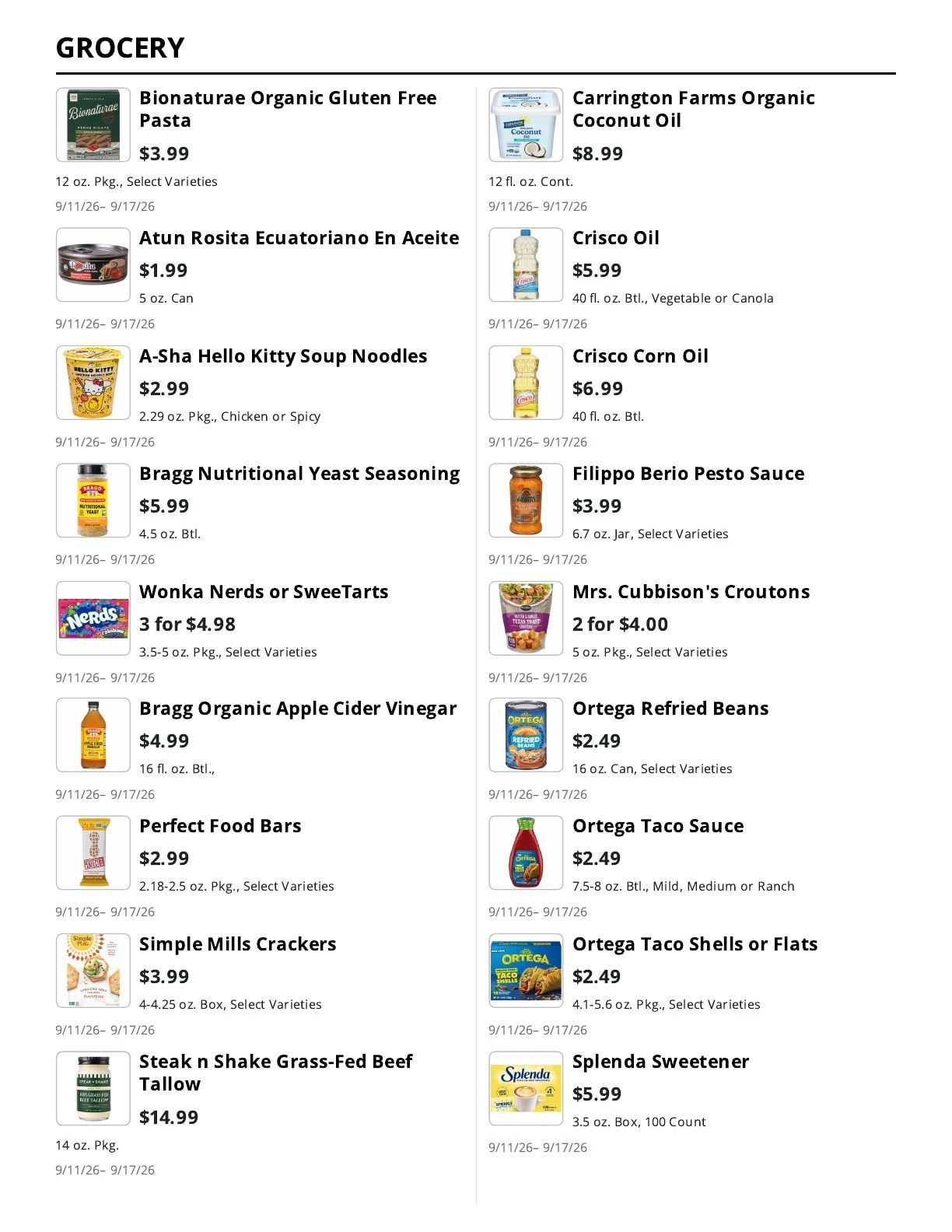 La Bella Marketplace (Brooklyn, NY) Weekly Ad September 11 - 17, 2026