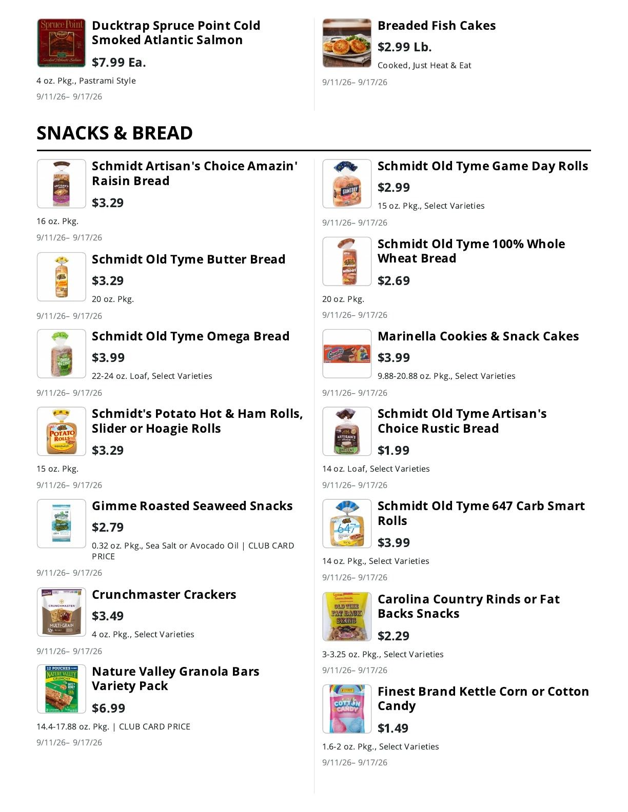 La Bella Marketplace (Staten Island, NY) Weekly Ad September 11 - 17, 2026