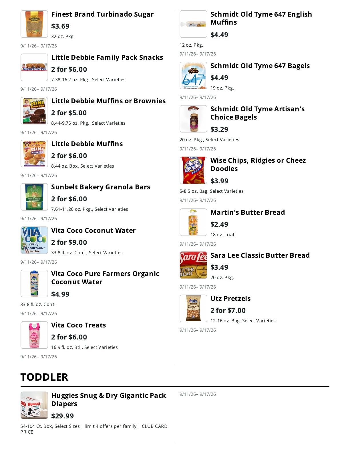 La Bella Marketplace (Staten Island, NY) Weekly Ad September 11 - 17, 2026