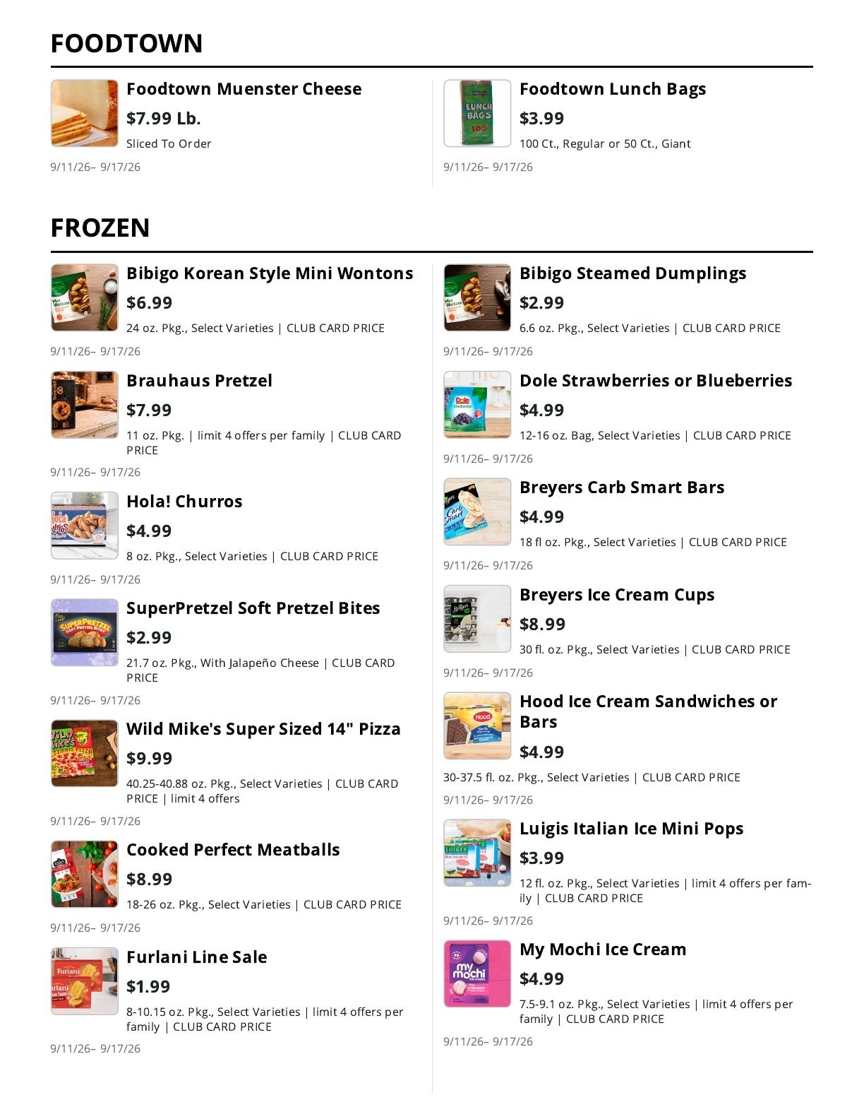 La Bella Marketplace (Staten Island, NY) Weekly Ad September 11 - 17, 2026