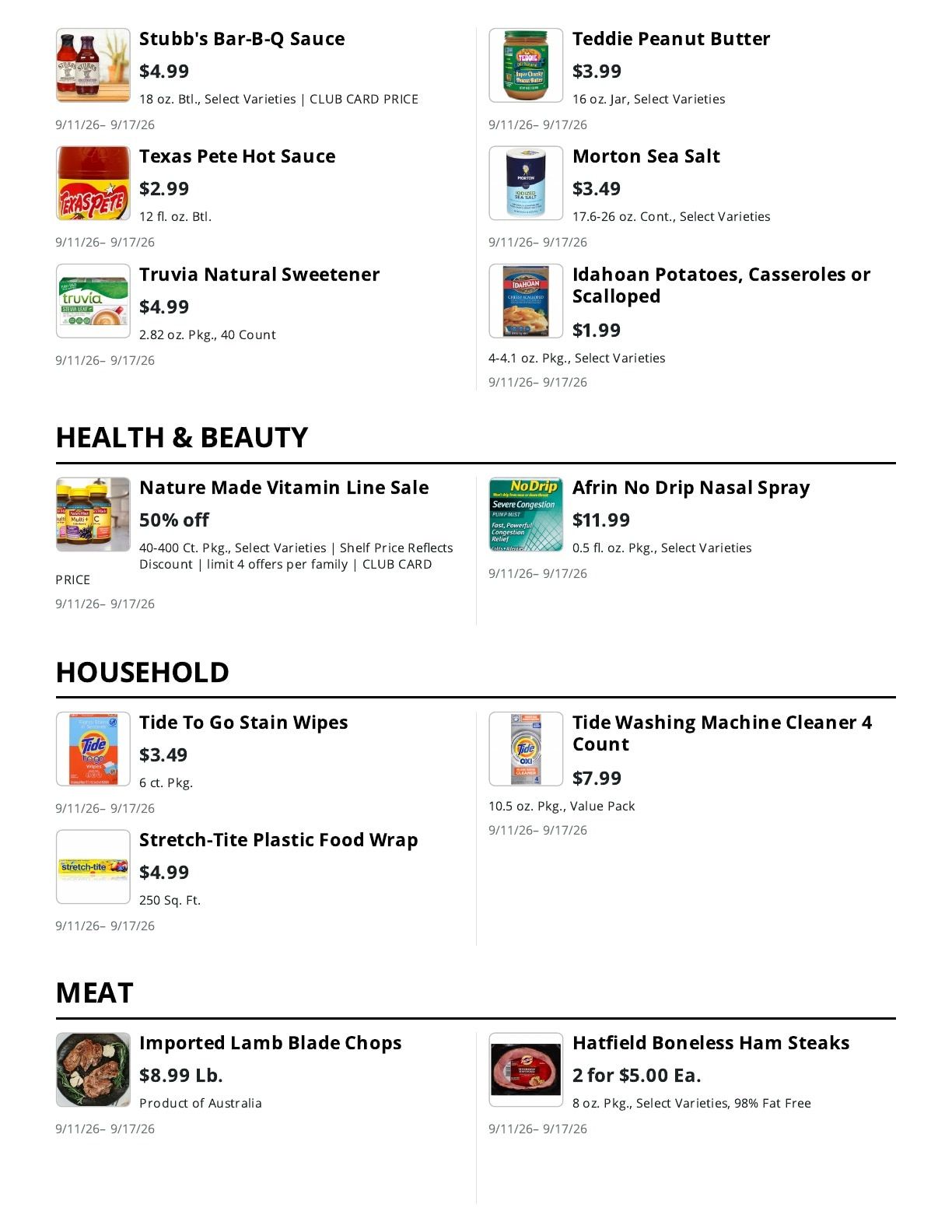 La Bella Marketplace (Staten Island, NY) Weekly Ad September 11 - 17, 2026