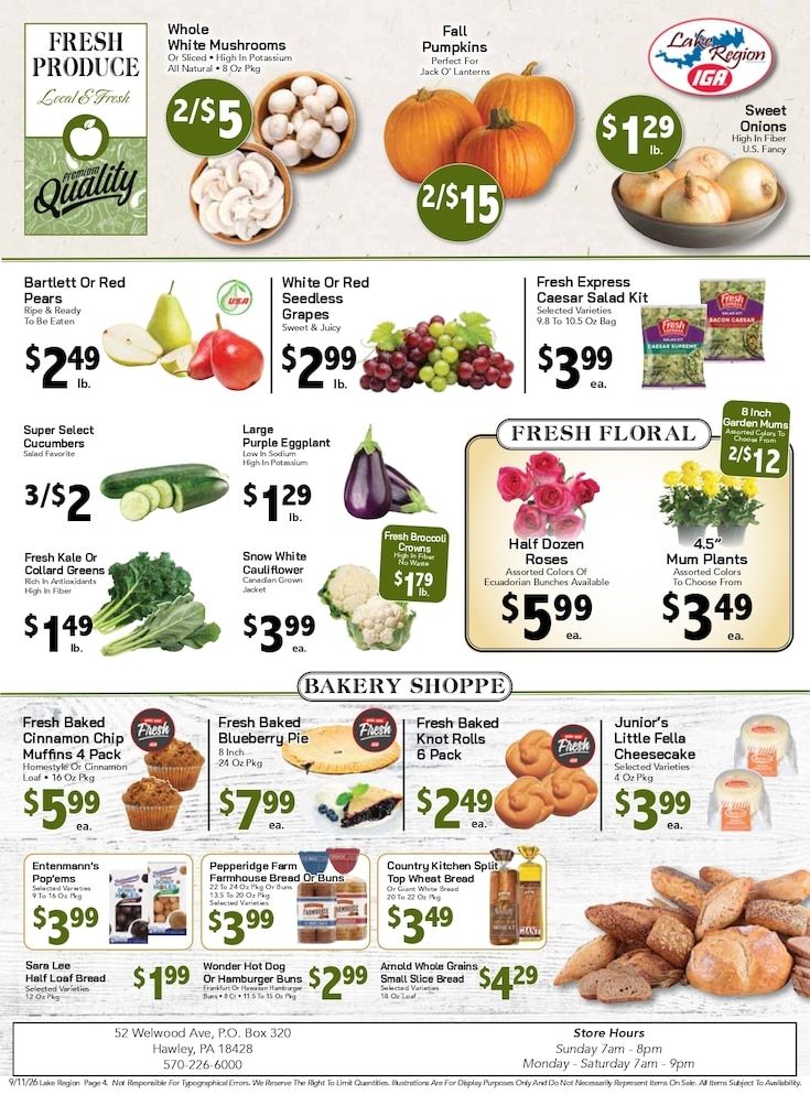 Lake Region IGA Weekly Ad September 11 - 17, 2026