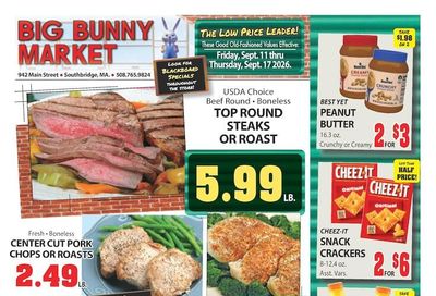 Big Bunny Market Weekly Ad September 11 - 17, 2026