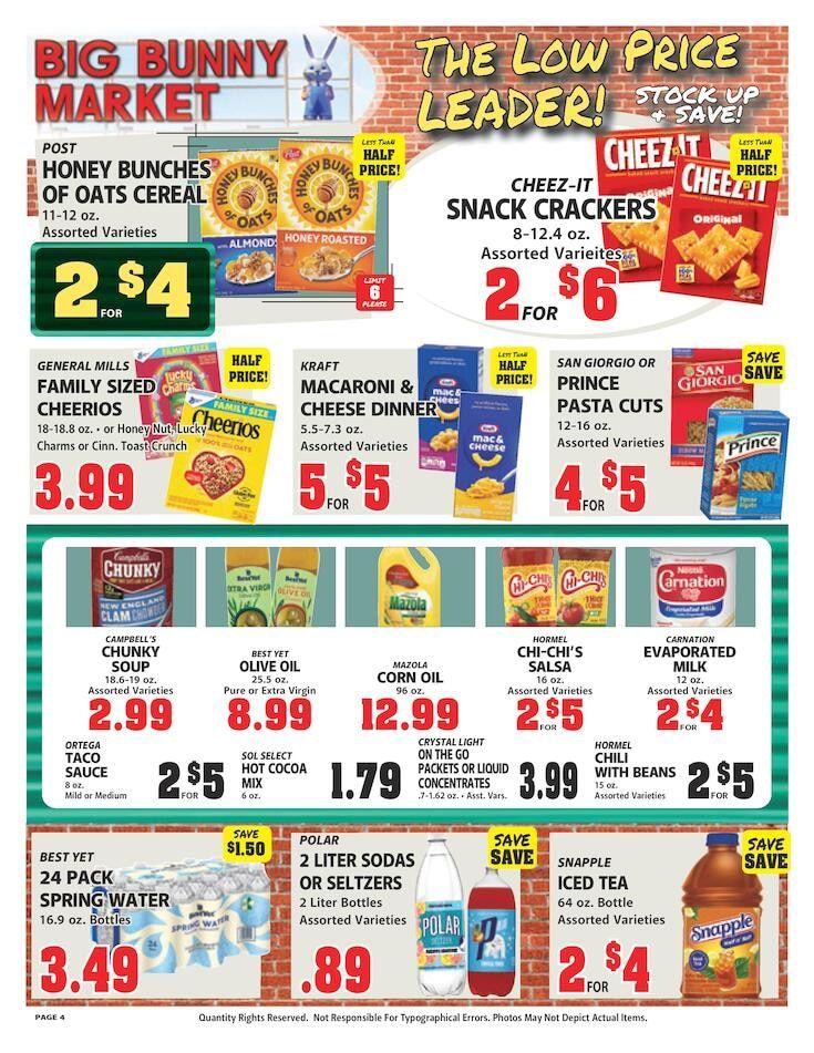 Big Bunny Market Weekly Ad September 11 - 17, 2026