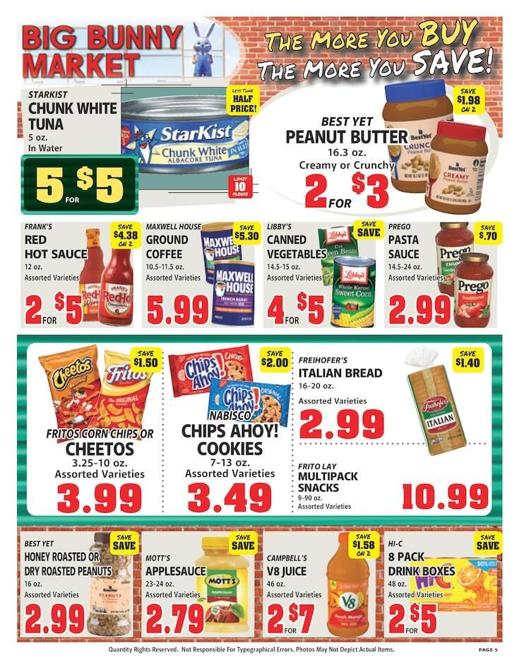 Big Bunny Market Weekly Ad September 11 - 17, 2026