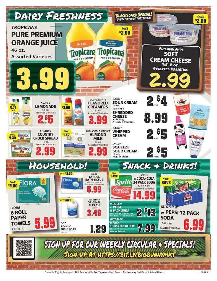 Big Bunny Market Weekly Ad September 11 - 17, 2026
