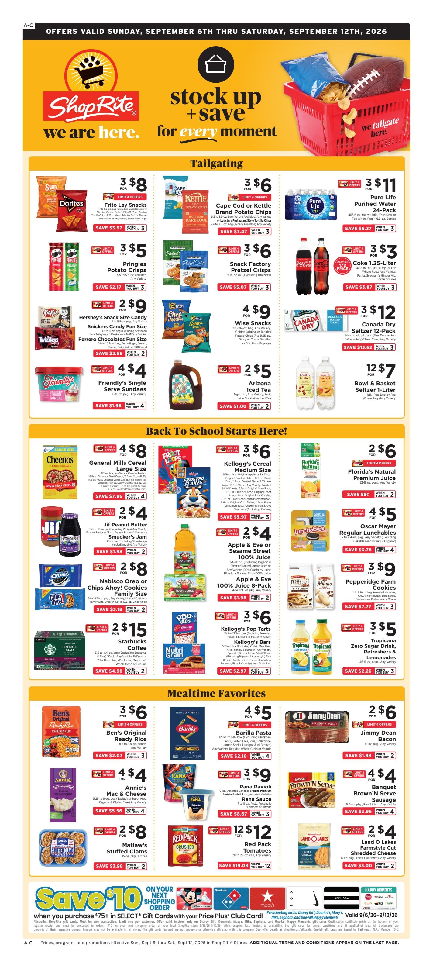 ShopRite (949 Beards Hill Rd, Aberdeen, MD) Weekly Ad September 11 - 17, 2026