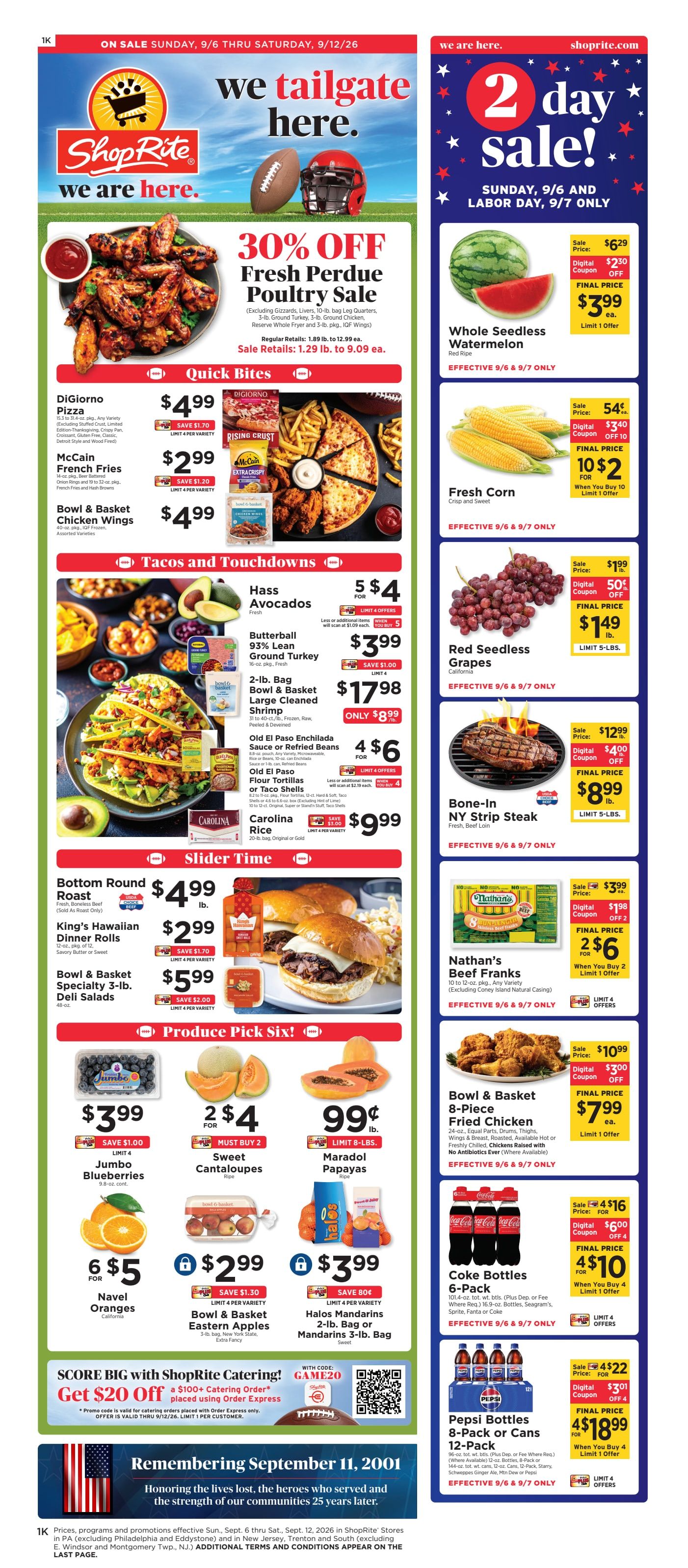 ShopRite (949 Beards Hill Rd, Aberdeen, MD) Weekly Ad September 11 - 17, 2026