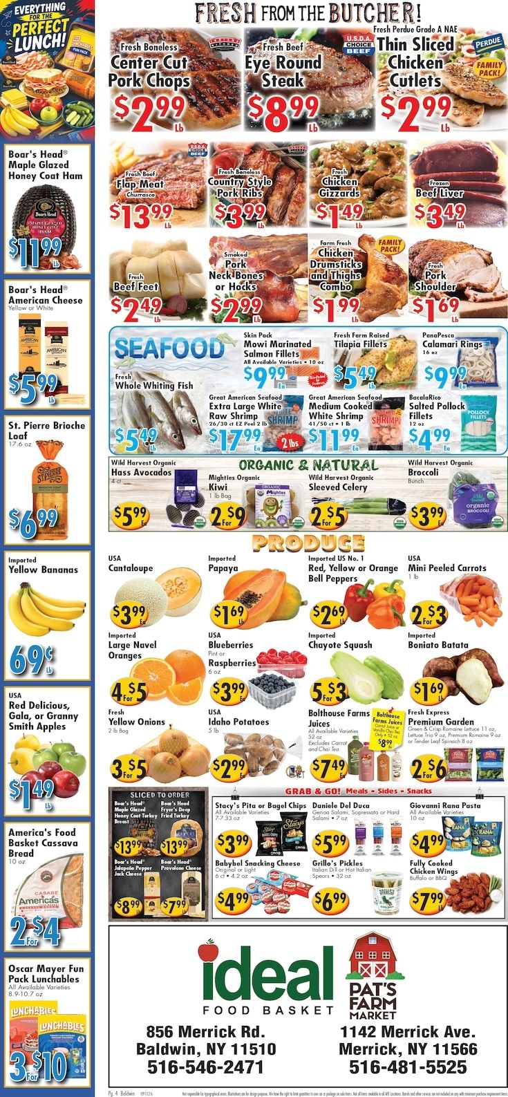 Ideal Food Basket (Baldwin, NY) Weekly Ad September 11 - 17, 2026