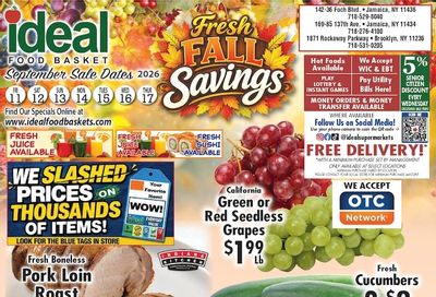 Ideal Food Basket (Brooklyn and Jamaica, NY) Weekly Ad September 11 - 17, 2026