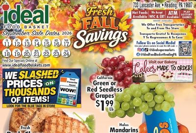 Ideal Food Basket (Reading, PA) Weekly Ad September 18 - 24, 2026